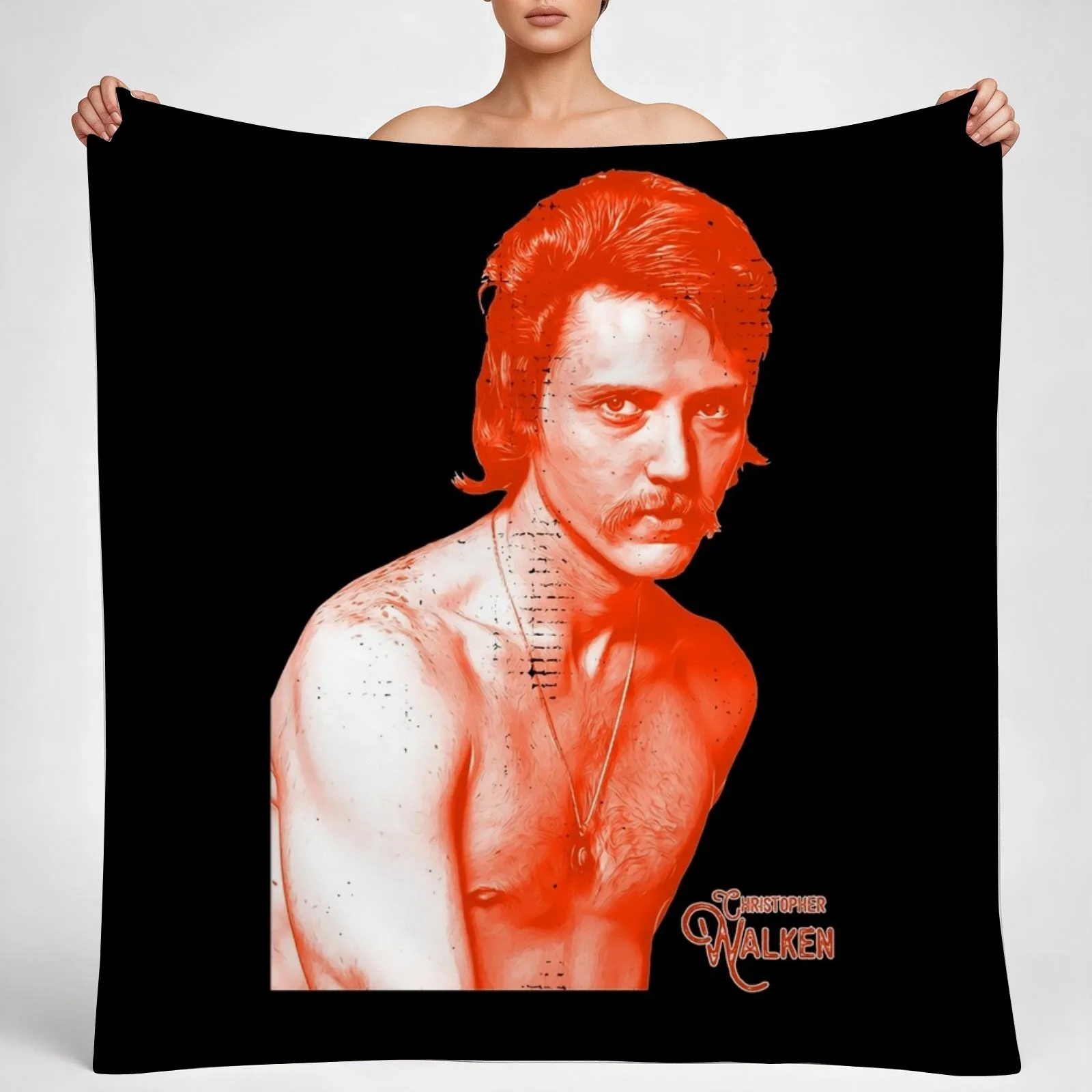 Needed Gifts Christopher Walken Cute Graphic Gift Throw Blanket couch cozy soft plush fuzzy picnic outdoor blanket