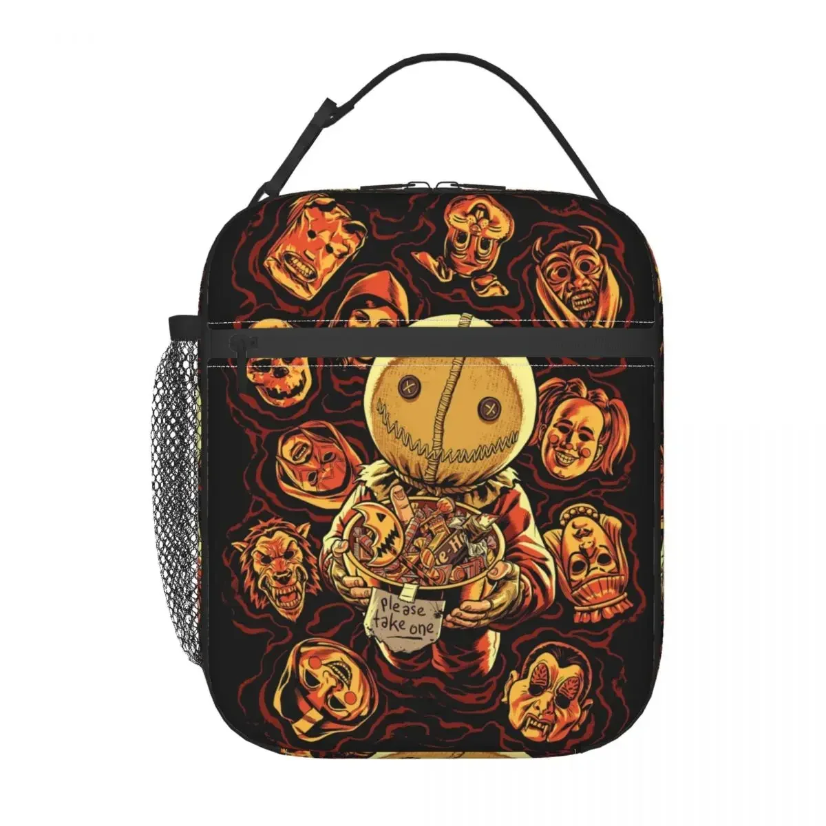 Halloween Movie Insulated Lunch Bag for Women Waterproof Horror Sam Trick R Treat Thermal Cooler Lunch Box Kids School Children