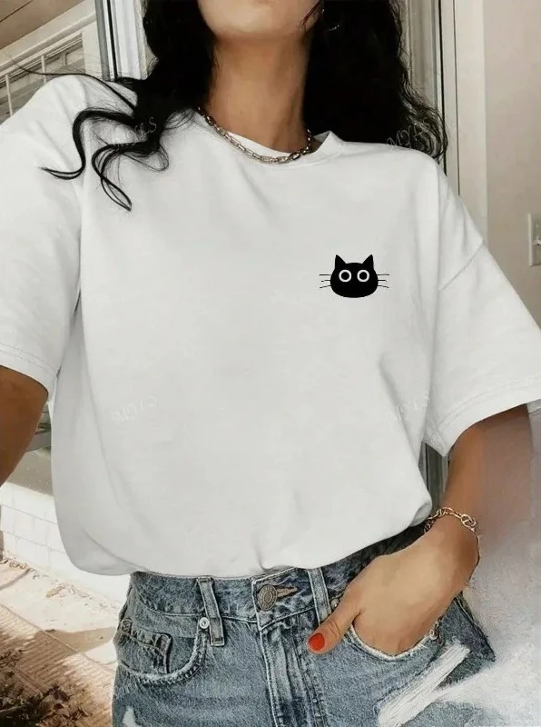 

Women's Plus Size T-shirt Graphic Short Sleeve Clothing Top, Loose and Casual, Soft and Comfortable Breathable, Outdoor Sports