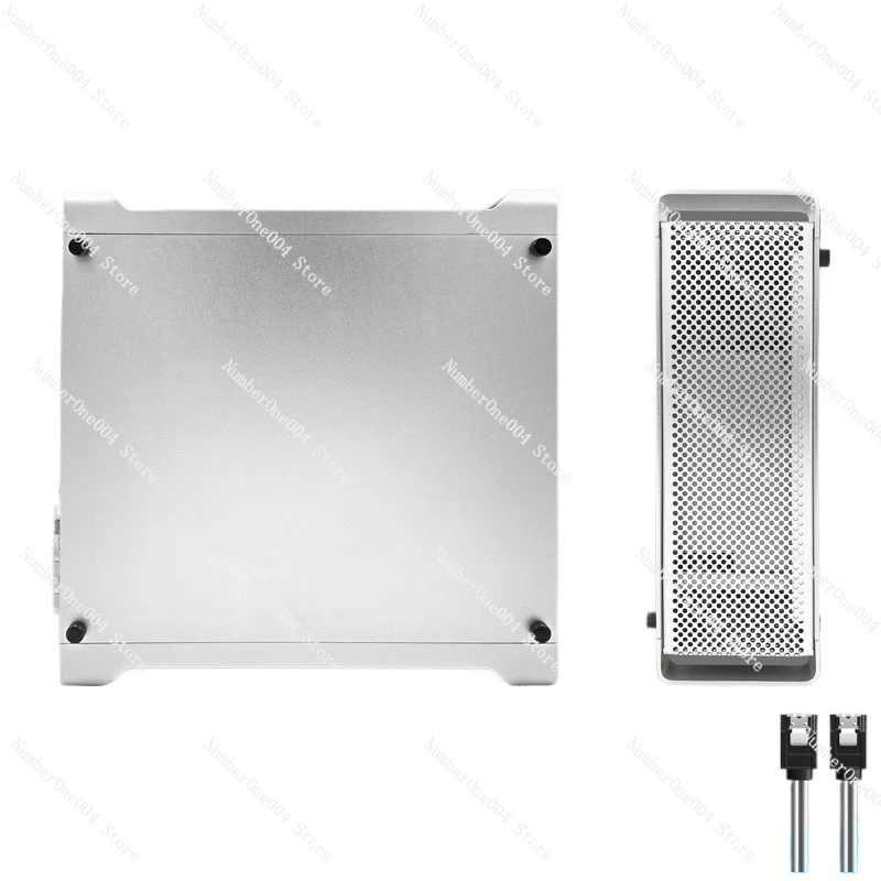 

Applicable to desktop computer host side through chassis / Aluminum Mini DIY assembly machine small chassis power back line