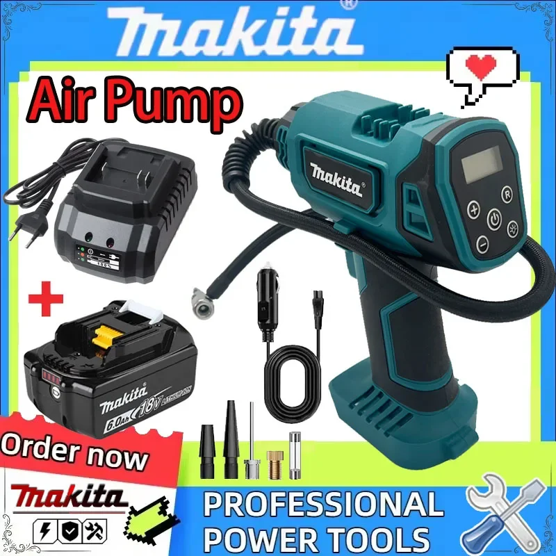 

Беспроводной портативный воздушный компрессор Makita 600 мм, перезаряжаемый, ручной, электрический, для автомобилей, для аккумуляторов 18В
