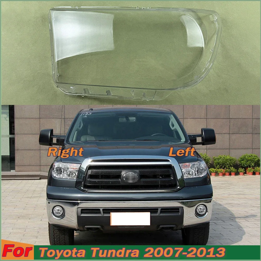 

For 2007-2013 Toyota Tundra Front Headlight Shell Headlamp Transparent Lampshade Cover Lens Plexiglass Auto Replacement Parts