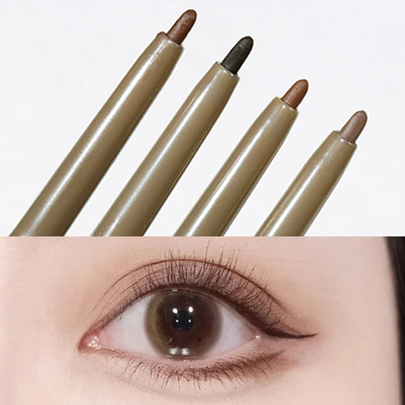 Czarny eyeliner w żelu Wodoodporny, trwały eyeliner w ołówku Szybkoschnący, nie kwitnący Naturalny eyeliner Leżący jedwabnik Długopis Narzędzia kosmetyczne