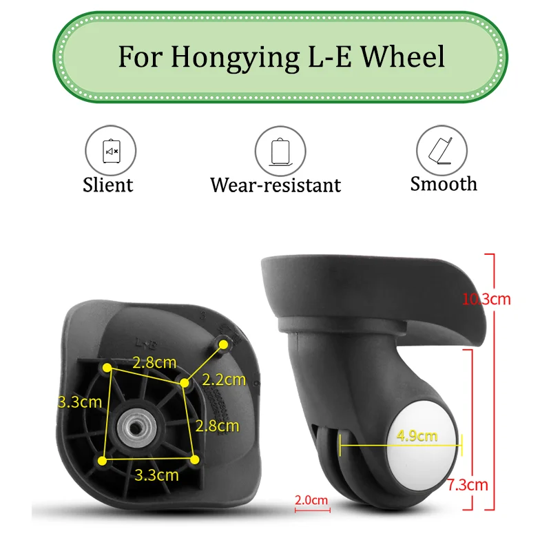 

Suitable For Hongying L-E Universal Wheel Trolley Case Wheel Replacement Luggage Pulley Sliding Casters Wear-resistant Repair