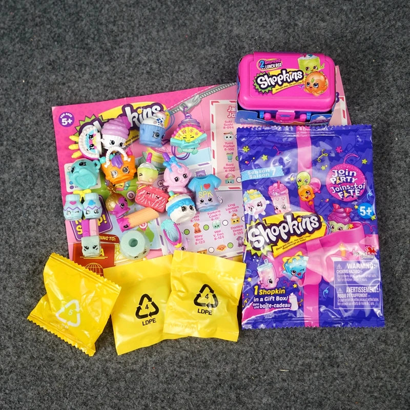Shopkins Blind Bags Supermarket Mini Figurines Fruits Elfs Miniature Toy Cute Decoration Collectibles Simulation Model Kid Gifts