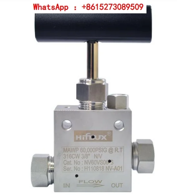 New Korean imported HIFLUX high-pressure needle valve 60000PSI SUS316