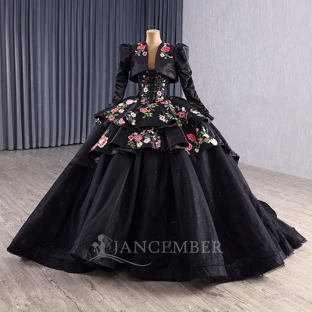 

Атласные платья Quinceanera с соборным шлейфом, куртка на шнуровке, бальное платье Princesse bleu femme, платье на заказ, quinceañeras