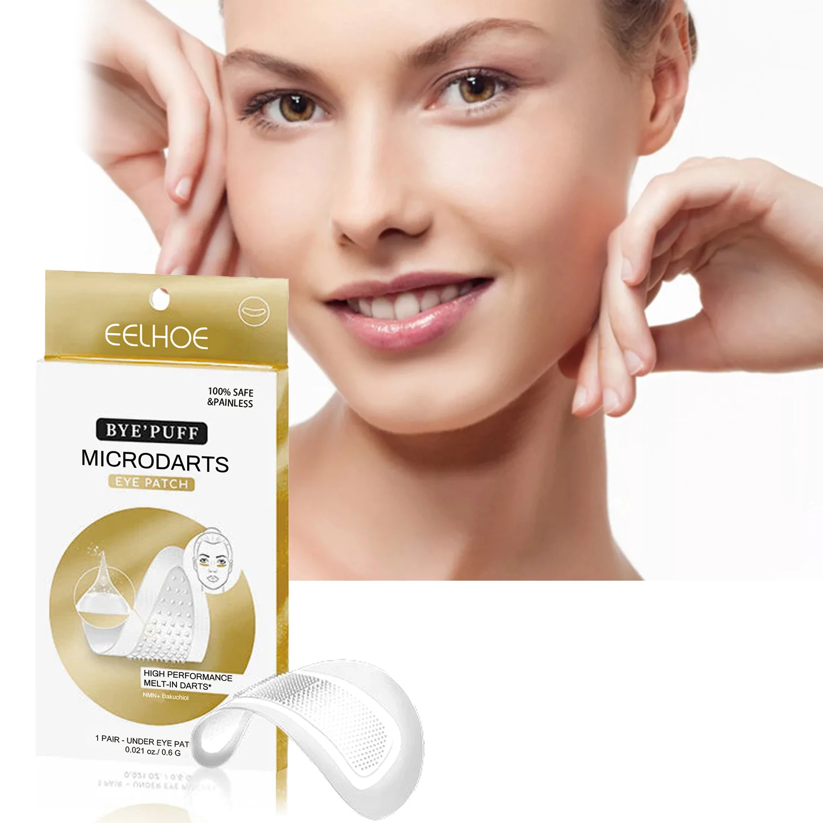 Gentle Formula Eye Patches - Moisturizing, Firming, Reduces Under-Eye Fine Lines, Nourishes Delicate Eye Skin