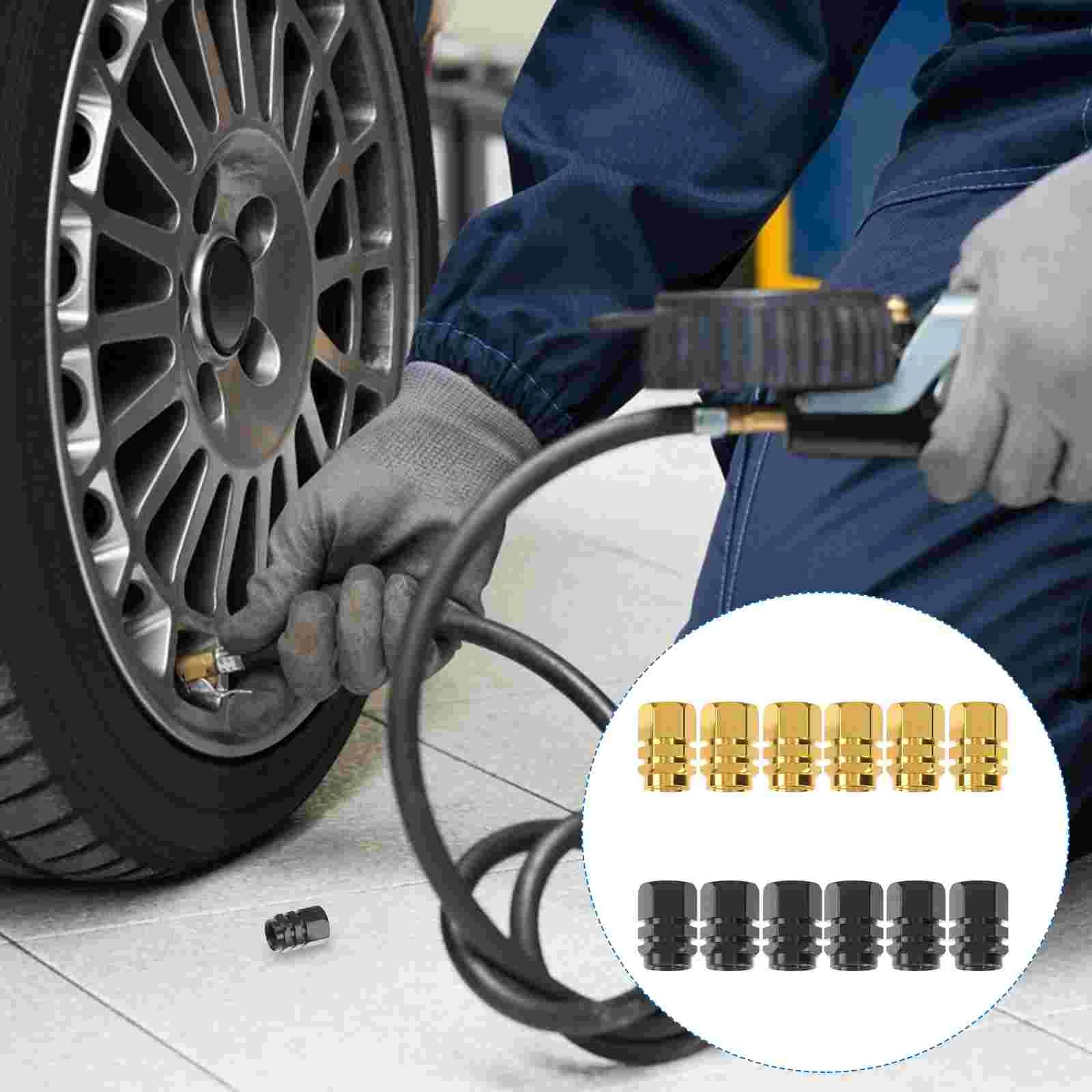 12PCS/3Set Automobile Valve Core Tire Protect Caps Personalized Cap(Random Color) Tyre cap Car tyre cap