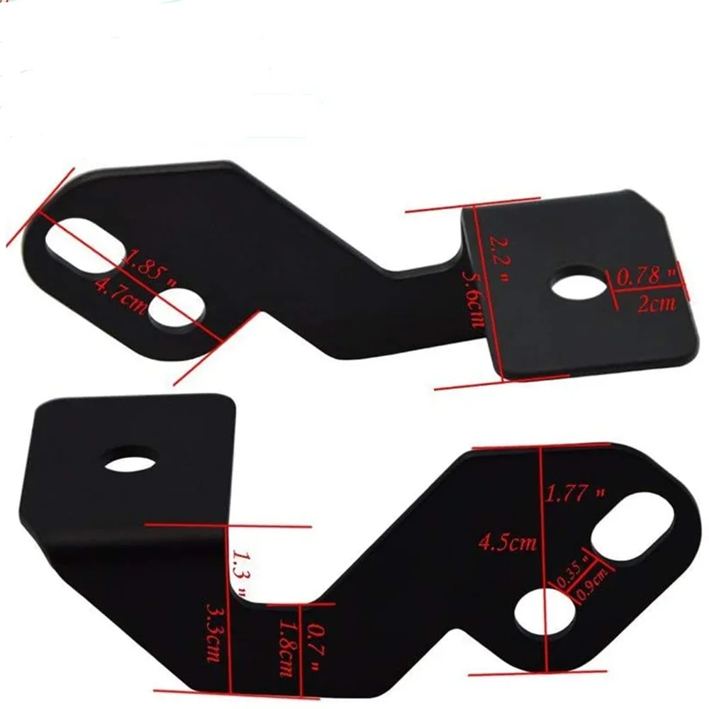 POVTOR Black 2 Pcs A-Pillar Led Work Pod Lights Mounting Brackets LED Spotlight Bracket for -Polaris RZR XP 900 1000