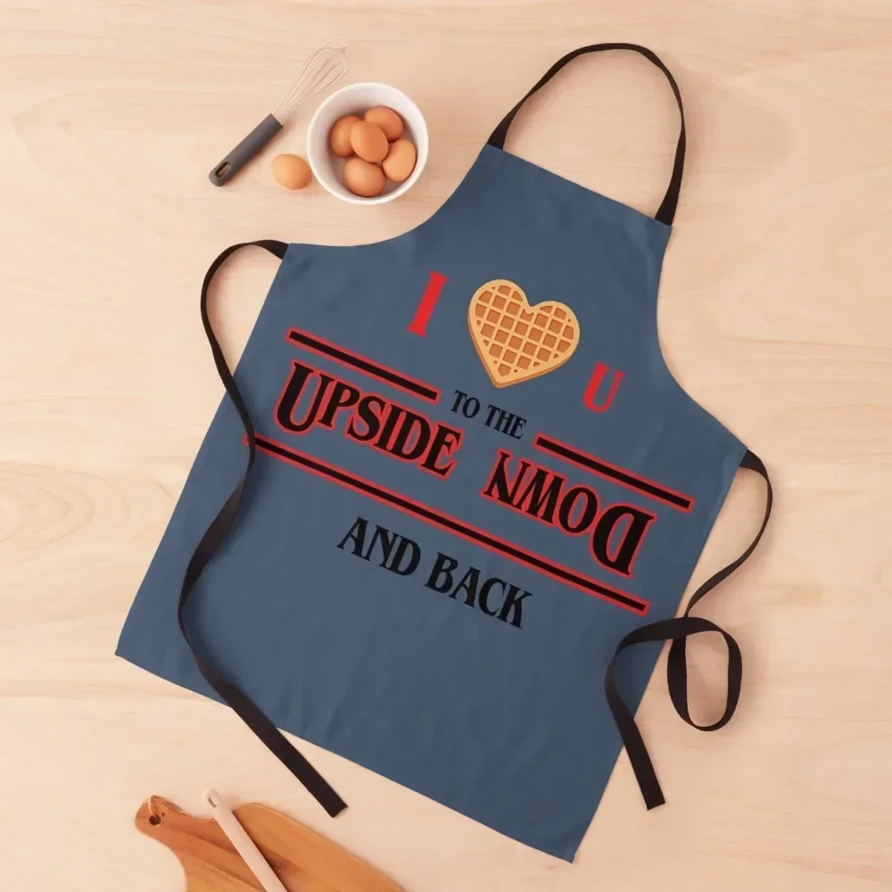 

I love you to the upside down Apron For Kitchen Kitchens Accessories Useful Things For Kitchen Customizable Woman Apron