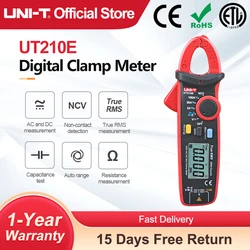 UNI-T Mini Digital Clamp Meter UT210E 100A AC/DC Current Clamp Ammeters Amperometric Clamp Multimeter