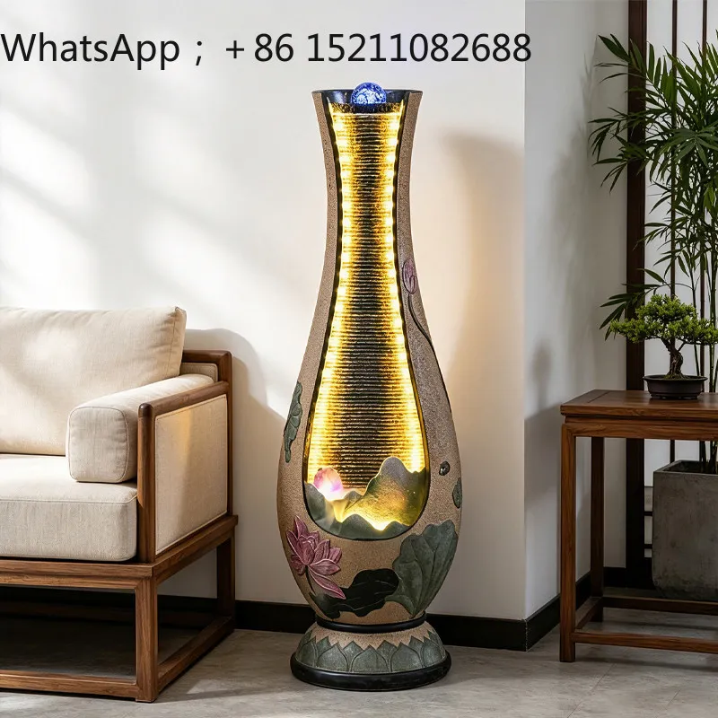SCY flowing water makes money floor ornament living room office circulation water feature fountain housewarming gift