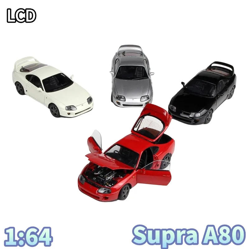 

LCD Model 1/43 Toyota Supra A80 Cast Alloy Static Full-Open Car Model, Boys' Toy Adult Collection Decoration Item.