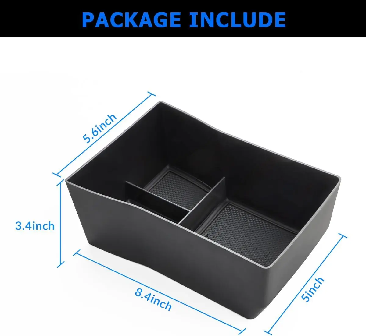 Armrest Storage Box For 2024 Hyundai Kona SE SEL Center Console Car Organizer Tray Interior Box Electronic Version Accessories