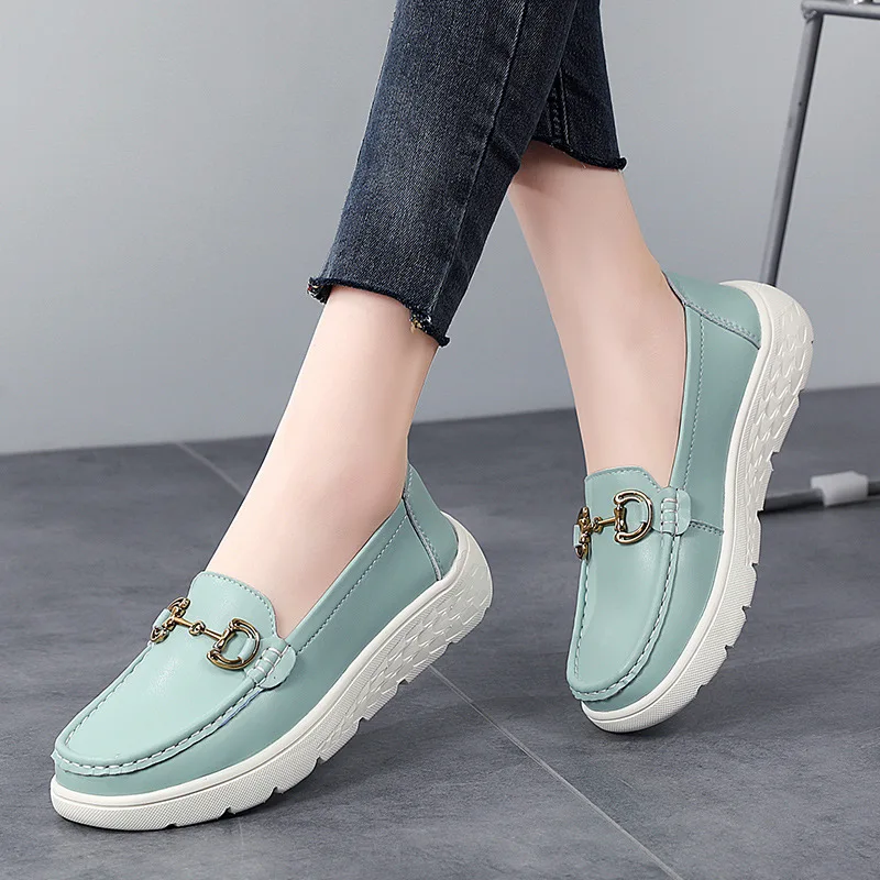 Genuine Leather Shoes for Women 2023 Trend Retro Casual Flat Chunky Platform Sneakers Girls Luxury Tennis Female Fashion Comfort