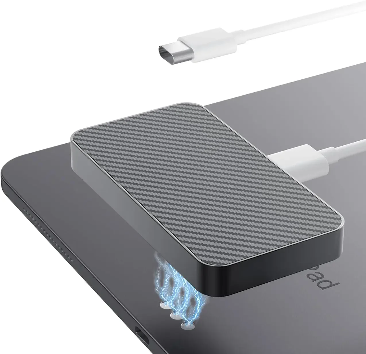 

Магнитное беспроводное зарядное устройство для iPad, зарядная панель с быстрой зарядкой 18 Вт, с интеллектуальным коннектором и кабелем USB-C