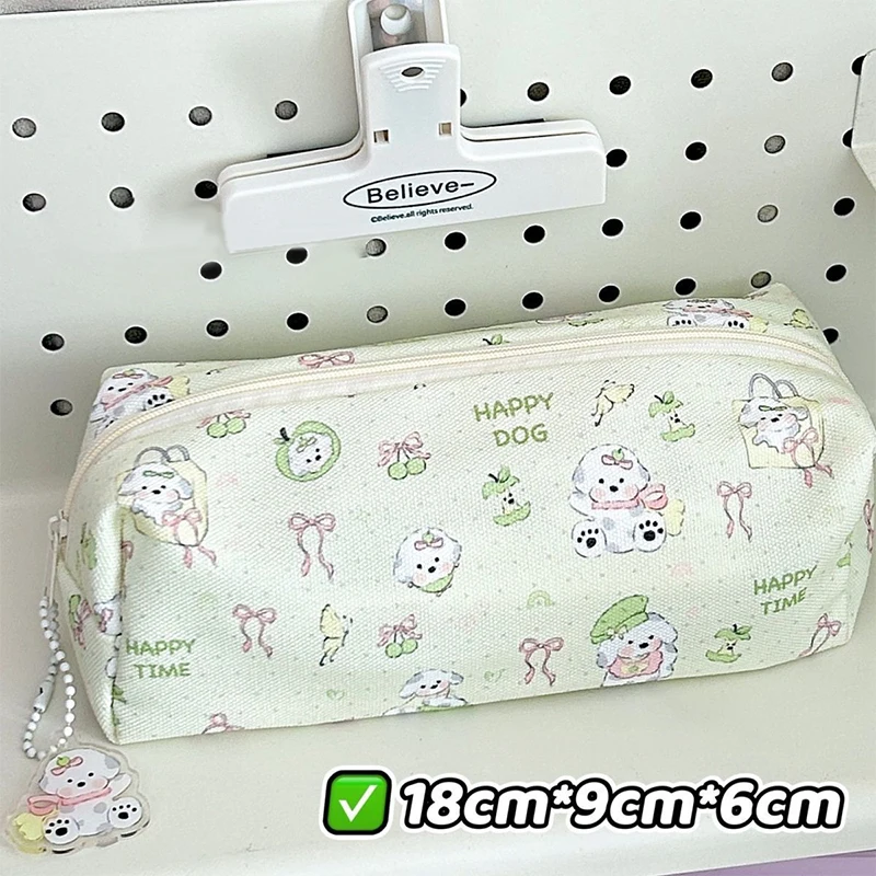 Große Kapazität Stift Tasche Schreibwaren Lagerung Tasche Kleine Make-Up Tasche Cartoon Welpen Bleistift Beutel Schule Bürobedarf Student Geschenke
