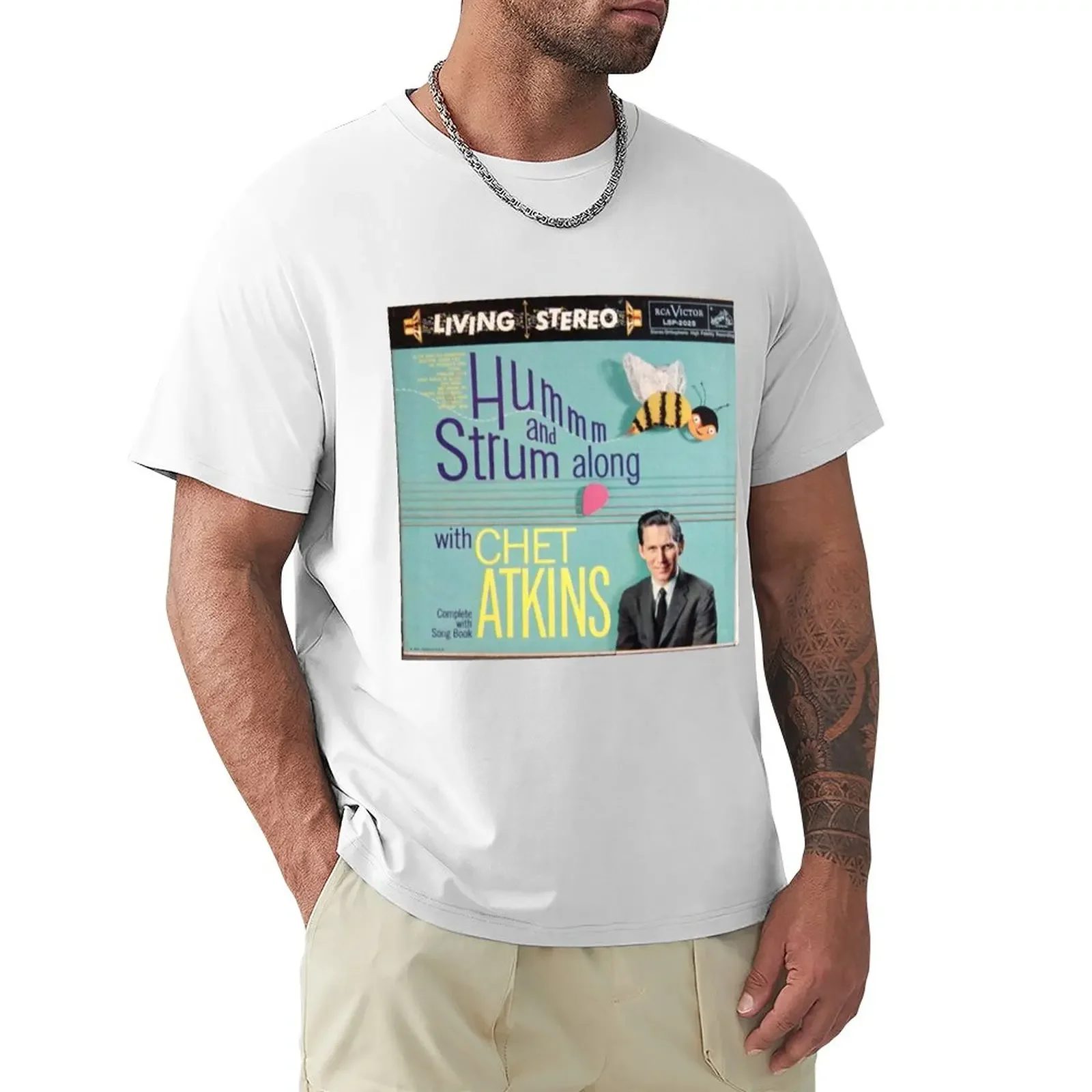 

Hum & Strum with Chet Atkins T-Shirt summer tops quick drying kawaii clothes mens t shirts casual stylish