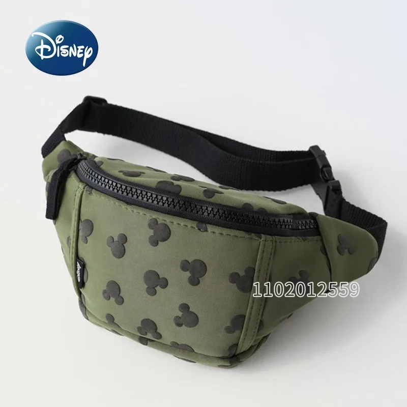 Disney Mickey New Children's Waist Bag Cartoon Cute Children's Chest Bag Luxury Brand Original Mini Children's Bag High Quality