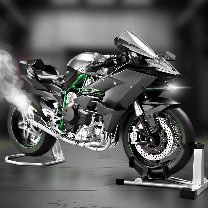 

Коллекционная модель мотоцикла Kawasaki Ninja H2R в масштабе 1:6 из литого сплава с имитацией зажигания и эффектом распыления воды