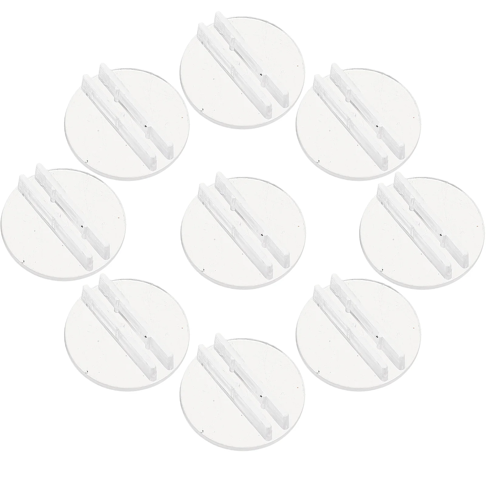 

100 Pcs Desk Accessory for Business Cards Place Holder Clear Table Game Vertical Plastic Stand