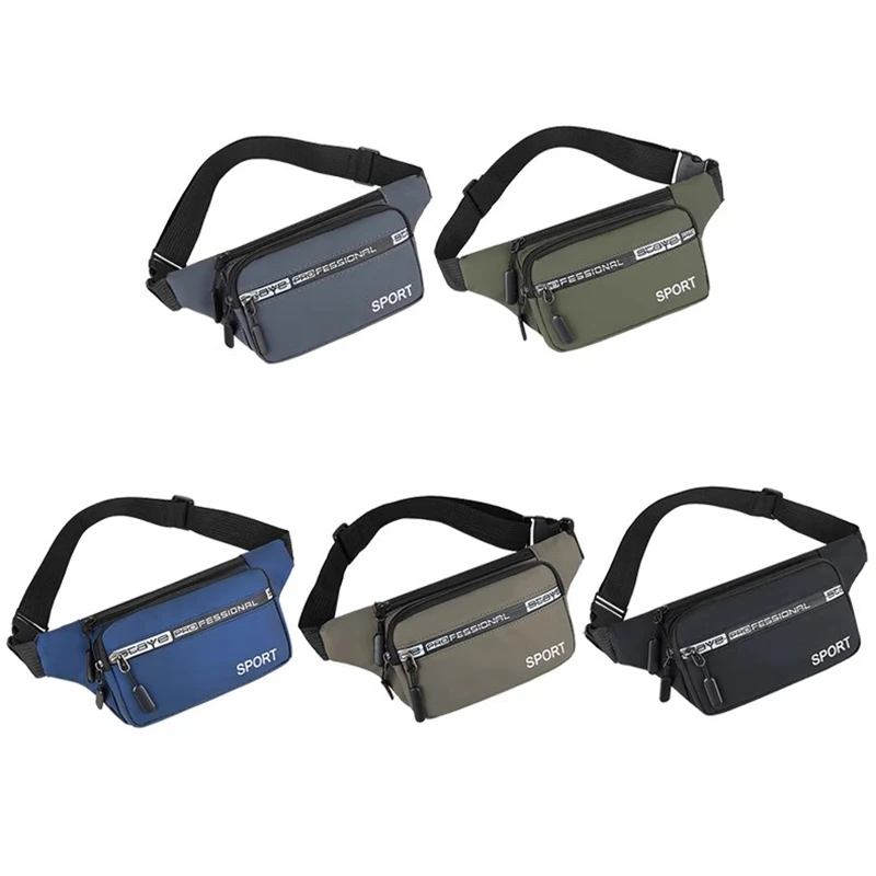 Running Waist Bag Waterproof Unisex Outdoor Fanny Pack Crossbody Bags For Chest Belt Bag Travel Phone Bag Oxford Chest Pack