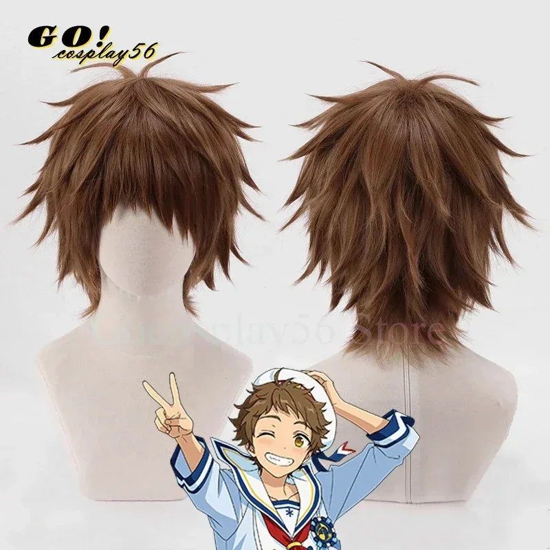 Cosplay Wig ES Rabits Shino Hajime Nito Nazuna Tenma Mitsuru Mashiro Tomoya Rabbits Short Hair72b
