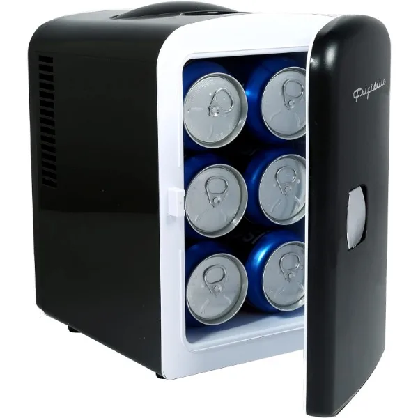 Frigidaire Mini Portable Compact Personal Fridge Cooler, 4 Liter Capacity Chills Six 12 oz Cans, 100% Freon-Free & Eco Friendly