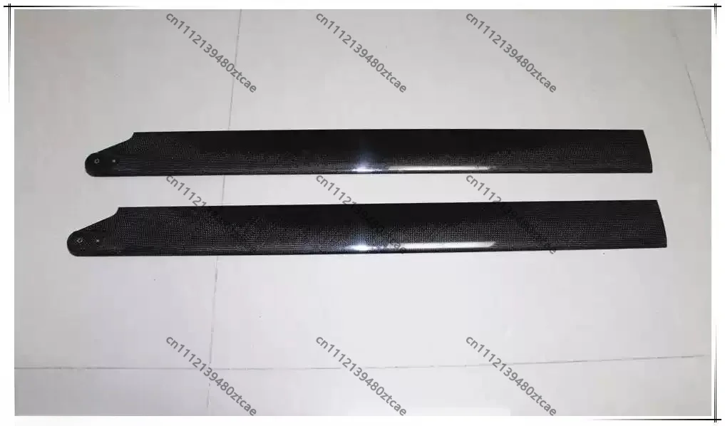 Carbon Fiber Main Rotor Blades Semi‑Symmetrical Airfoil For 800‑Class Electric RC Helicopter Replacement Spare Parts