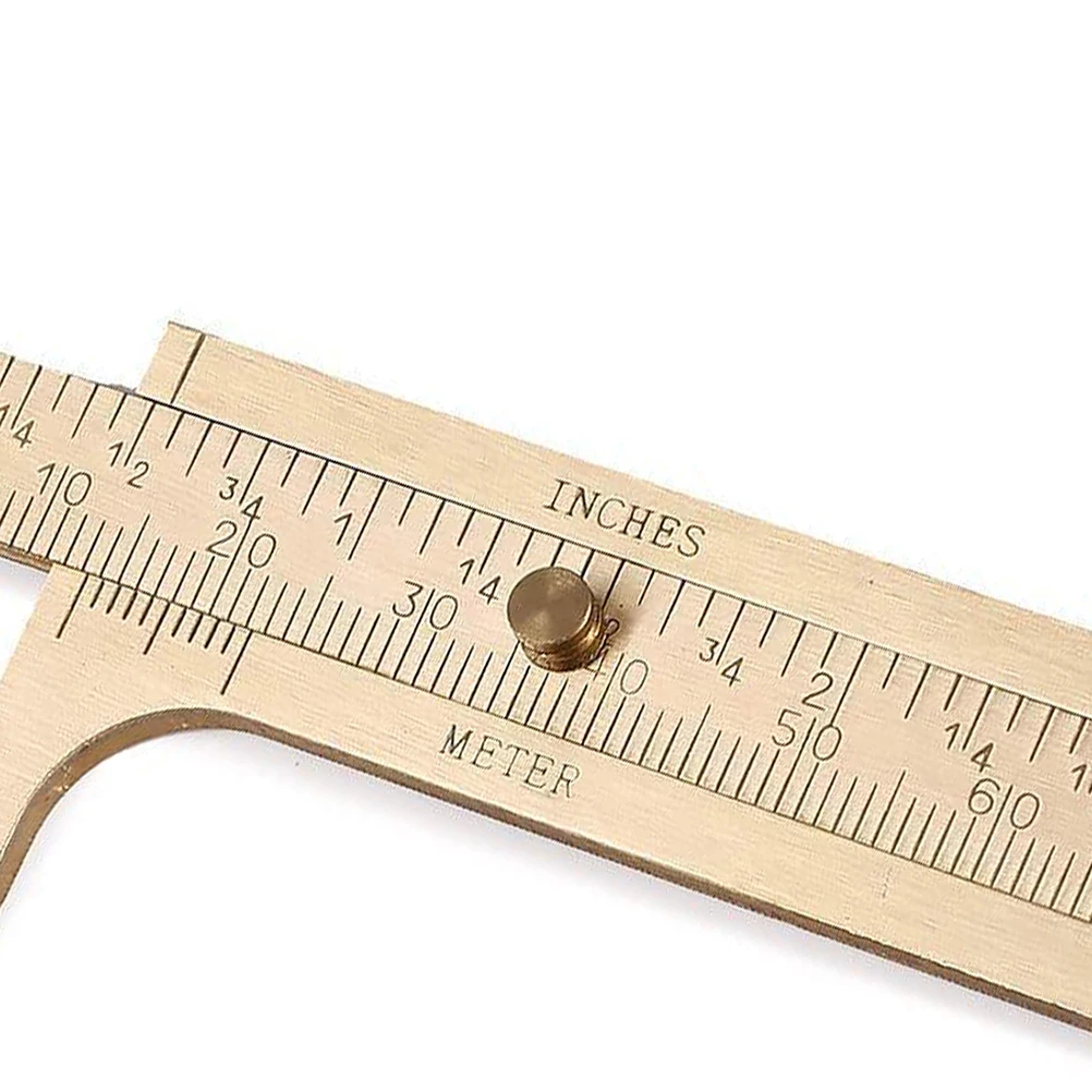 

Copper Caliper Gauge Precision Double Scale Vernier Mini Calipers Measuring Tool
