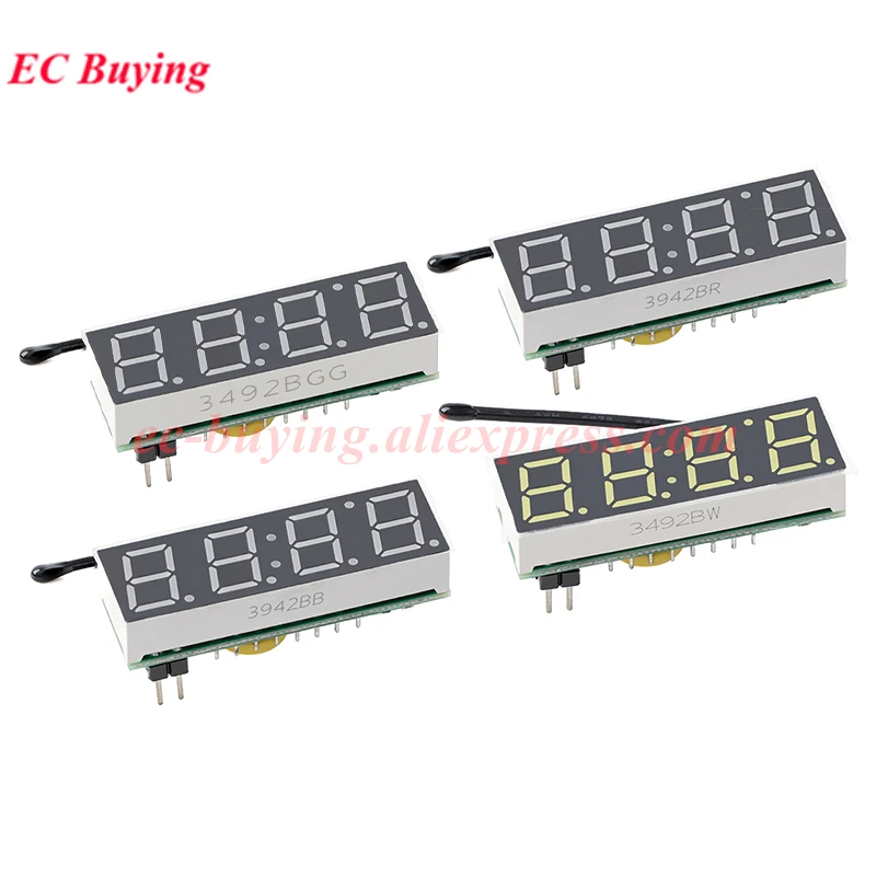 RX8025 High-Precision Digital Display Electronic Clock Module Time Thermometer Voltmeter Three-in-One Temperature Luminous Car