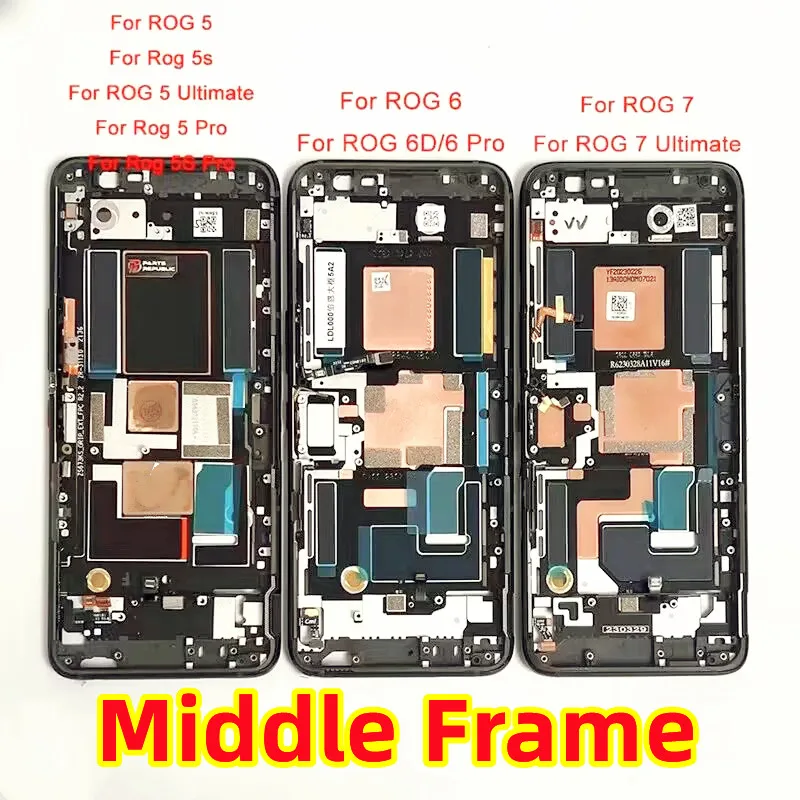 

Middle Frame Original For ASUS Rog Phone 5 5S 6 6D 7 8 9 Pro Mid Plate Front LCD Display Holder Screen Bezel Housing Repair part