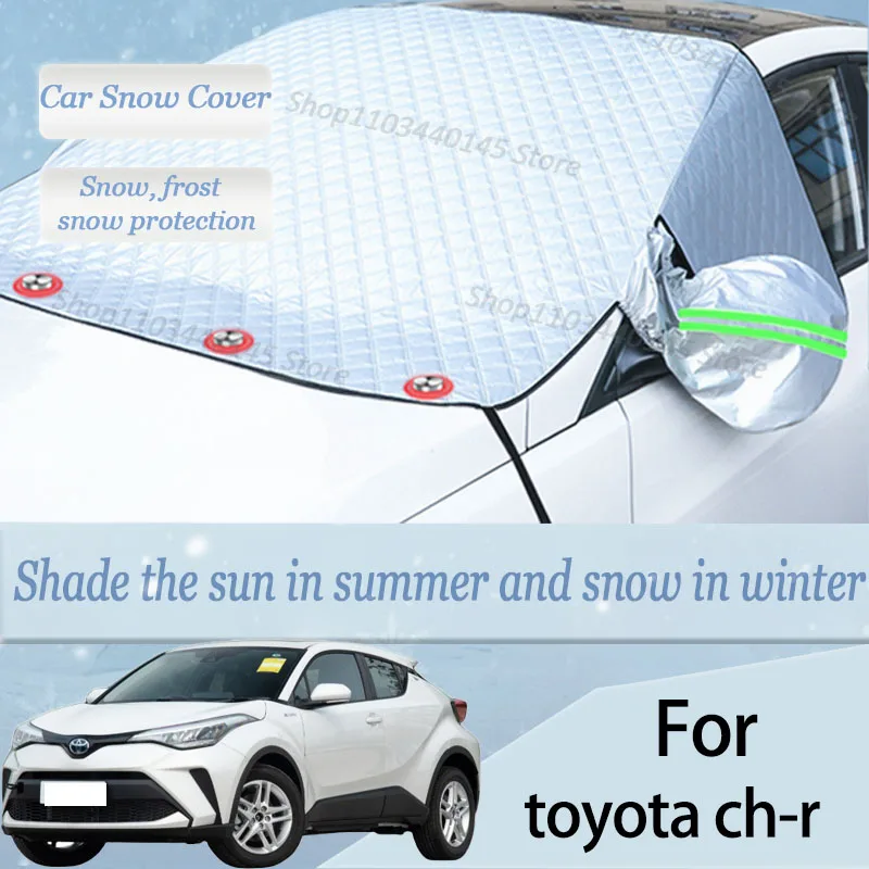 

For toyota ch-r car Snow Windscreen, Snow, Frost, Dust and UV Visor, Winter car clothing, thick magnetic