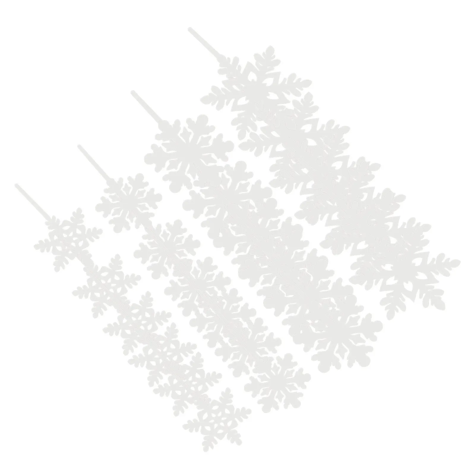 

24Pcs Acrylic Cake Picks Snowflake Cupcake Toppers Xmas Party Decors Glitter Design Acrylic Cake Picks