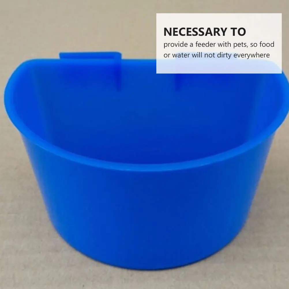 

10Pcs Pigeon Feeder Thick Plastic Semicircle Foldable Cage Hanging Bowl Bird Water Food Supply Bird Water Cups