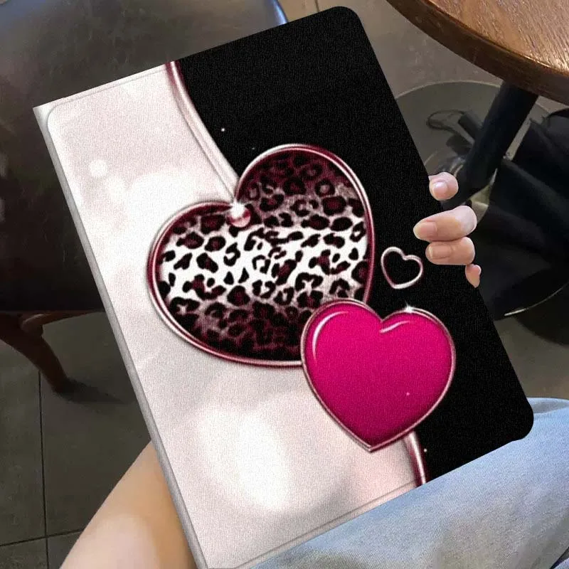 Amor moda rosa padrão para apple ipad 11th 10th 10.9 10.2 pro 12.9 2 air 3 13 11 7th 9.7 mini 7th 6 8.3 tablet caso
