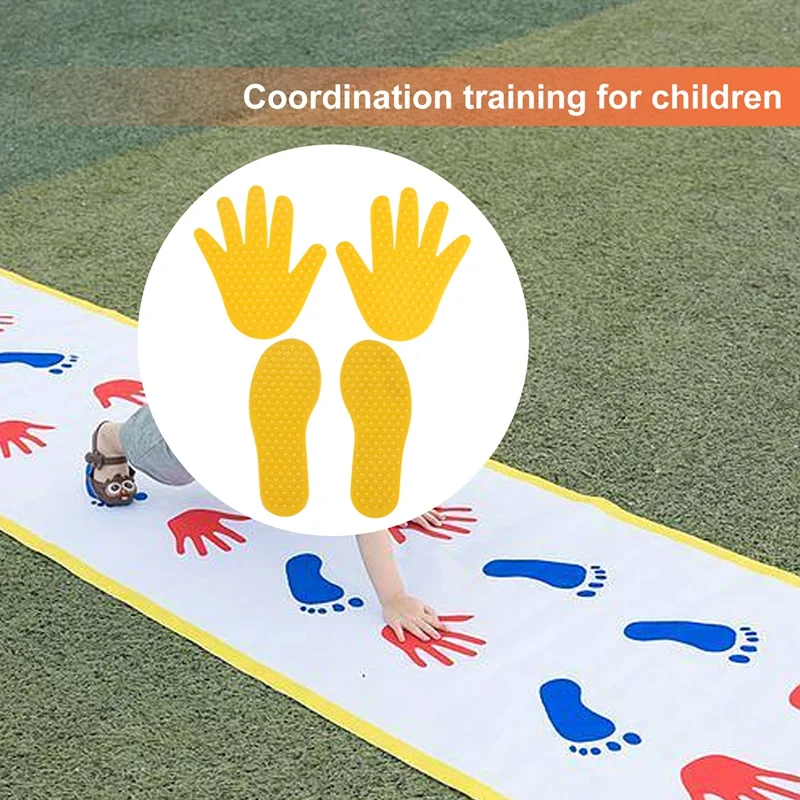 Jogo de mãos e pés para crianças, Jump Play Mat, Esportes e Musculação, Adereços de jogo indoor e outdoor, Brinquedos infantis, venda quente, 8 pares, 4 cores