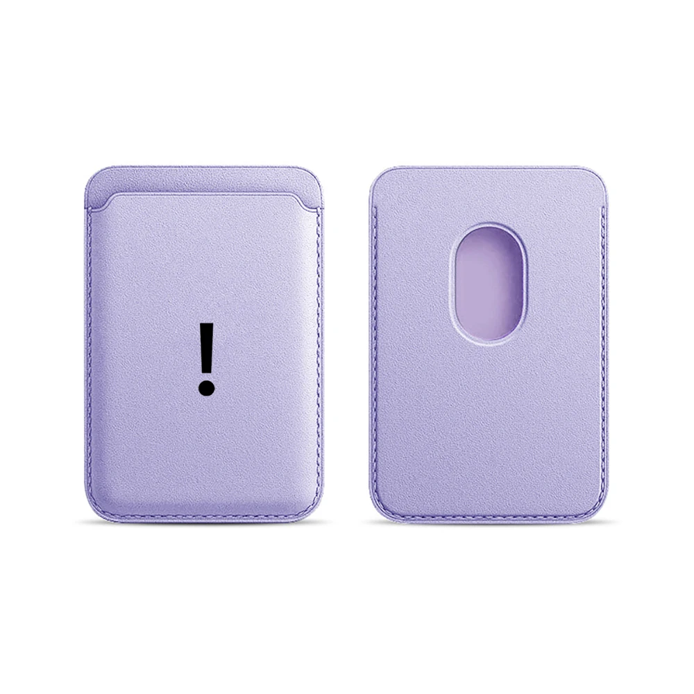 Ausrufezeichen-Leder-Kartenetui Telefonkartenhalter für Magnetische Hülle Geeignet für alle iPhone Magsafe Karten-Handyrückseiten-Taschen – Detail 8