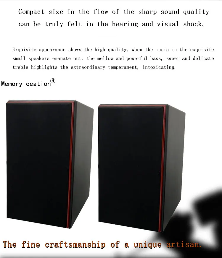 إنشاء الذاكرة M2 سماعات رف الكتب خشبية ثنائية الاتجاه 7 بوصة HIFI Audiophile للاستخدام المنزلي