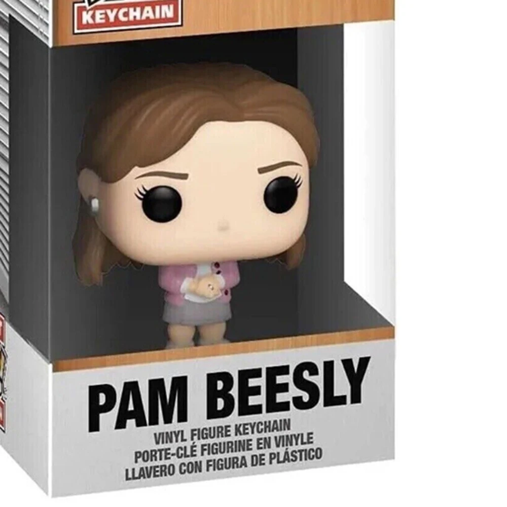 سلسلة مفاتيح الجيب The Office Dwight Schrute Prison Milk Figure Pam Beesly Kevin Toys #4