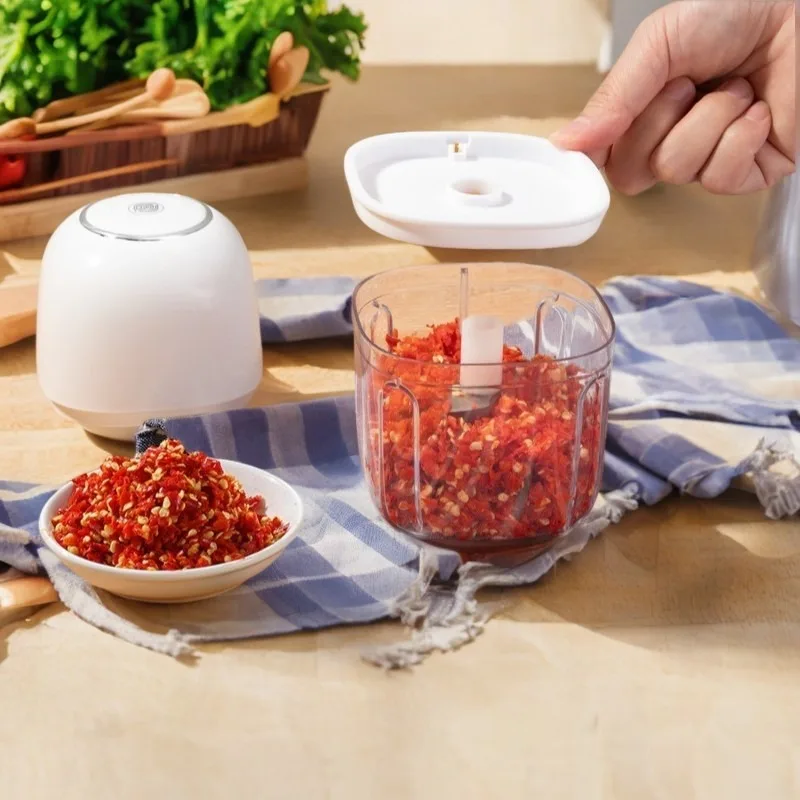 

Multi Functional Mini USB Cordless Garlic Vegetable Electric Food Chopper Blender