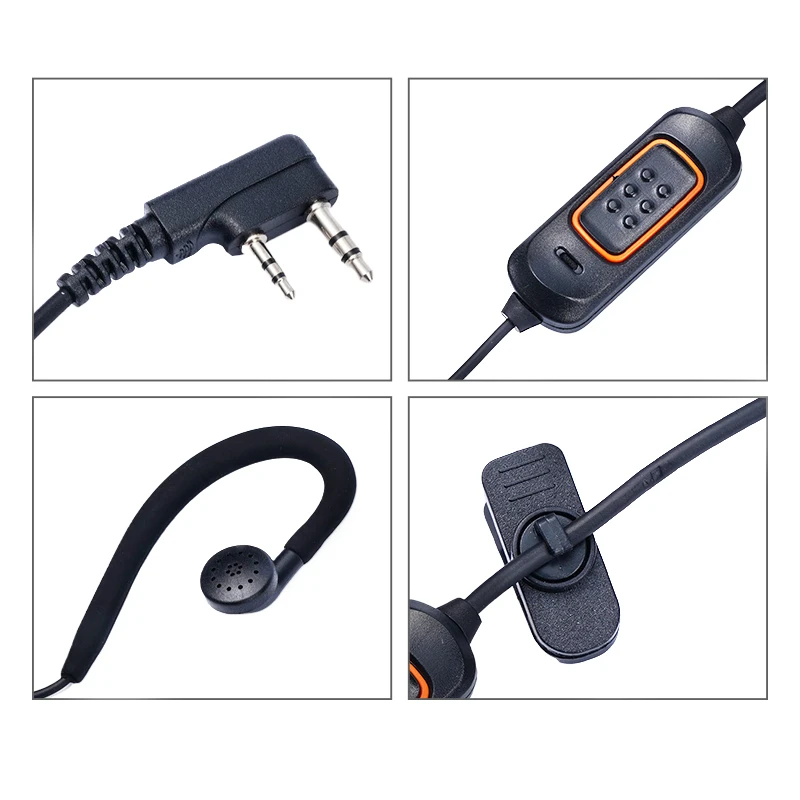 2025 Baofeng 780 auriculares con micrófono para BaoFeng UV-5R UV-5RH UV-21 PRO Quansheng UV-K6 Walkie Talkie accesorios de Radio bidireccional