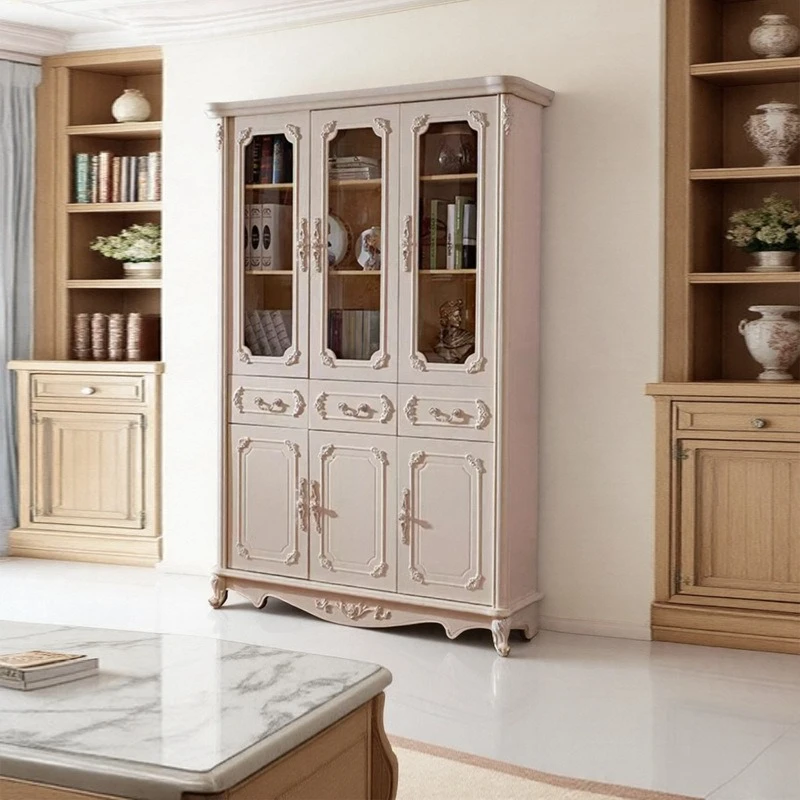 

European bookcase, integrated locker, household living room and bedroom against the wall