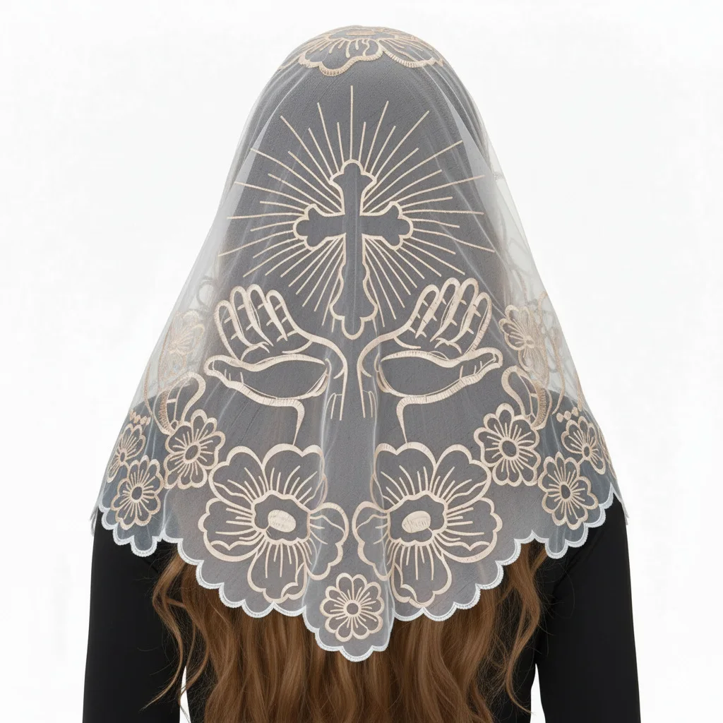 New Best Selling Embroidered Headwrap Black White Silver Gold Colors Women's Head Scarf for Daily and Photoshoot view 6