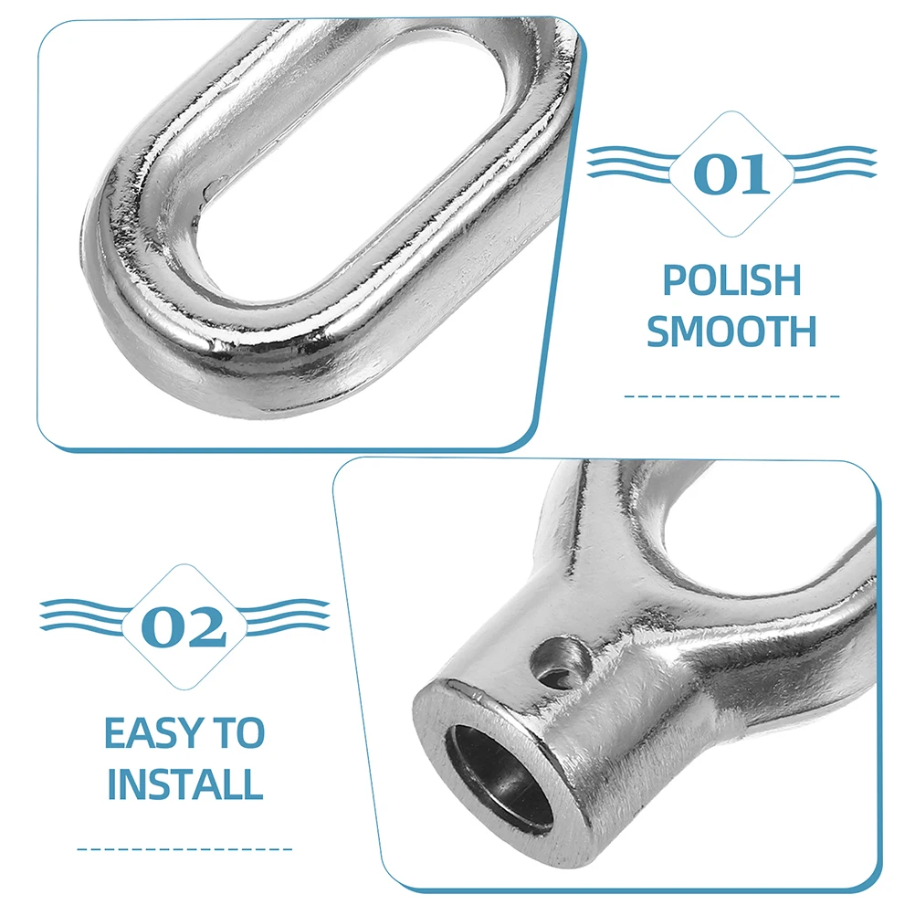 Picture 6: Universal Awning Ring Hook Aluminum Alloy Retractable Outdoor Carport Shade Parts Accessories Replacement Crank Support