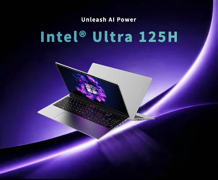 Genmachine Gaming Laptops Laptop Computer Intel Core Ultra 125H 15.6” 60Hz Arc Graphics DDR5 4800Mhz M.2 2280 NVME Business Pc