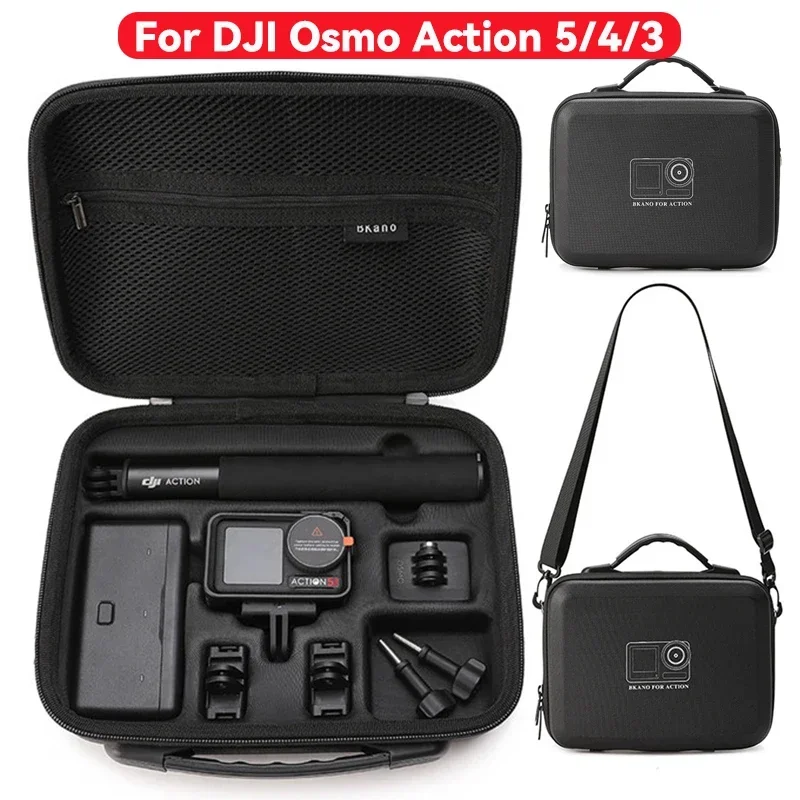

Box For DJI Osmo Action 5 Pro 4/3 Portable Hard Shell Case Waterproof Storage Bag Carrying Case Handbag Travel Box Accessories