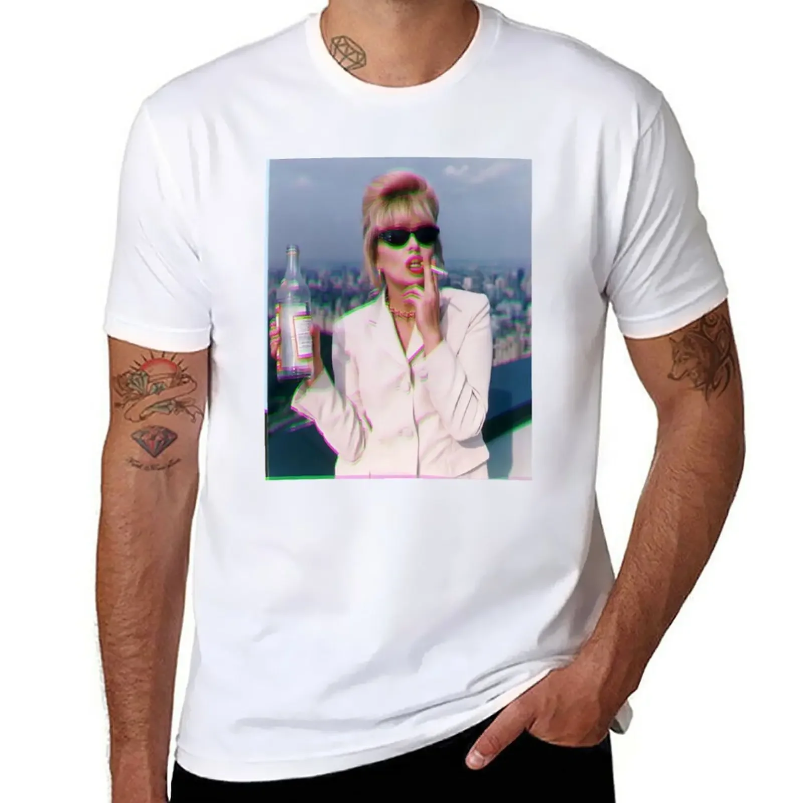 Patsy Stone / Joanna Lumley T-Shirt boys whites sweat oversized t shirts for men