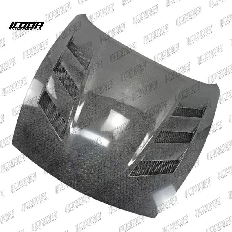 

ICOOH Racing 370Z Vented Style Carbon Fiber Fibre Front Engine Hood Bonnet Fit For Nissan 370z Z34 2009-2020